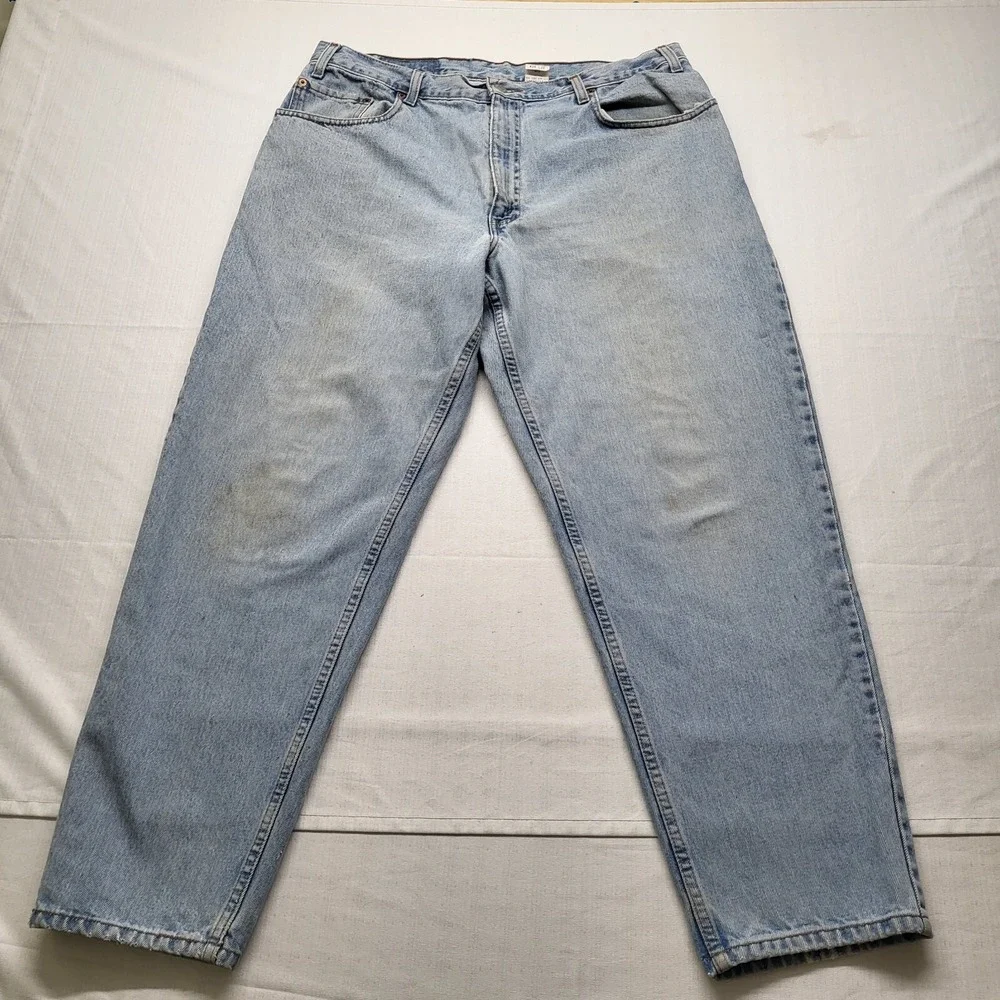 VTG Levis Jeans 560 Mens 36/30 Loose Fit Tapered Blue Light Wash 90s Y2K Baggy